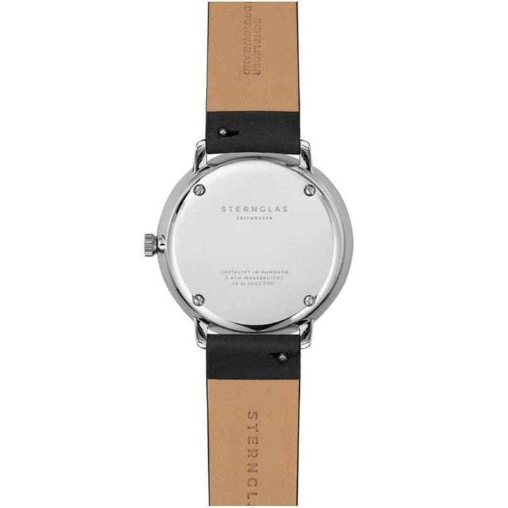 Sternglas S01-ND01-KL05 Women's Naos XS Black Leather Strap Wristwatch - H S Johnson