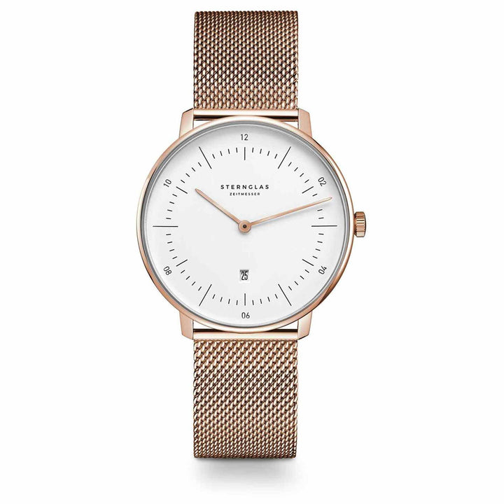 Sternglas S01-ND13-MI09 Women's Naos XS Rose Gold Mesh Wristwatch - H S Johnson