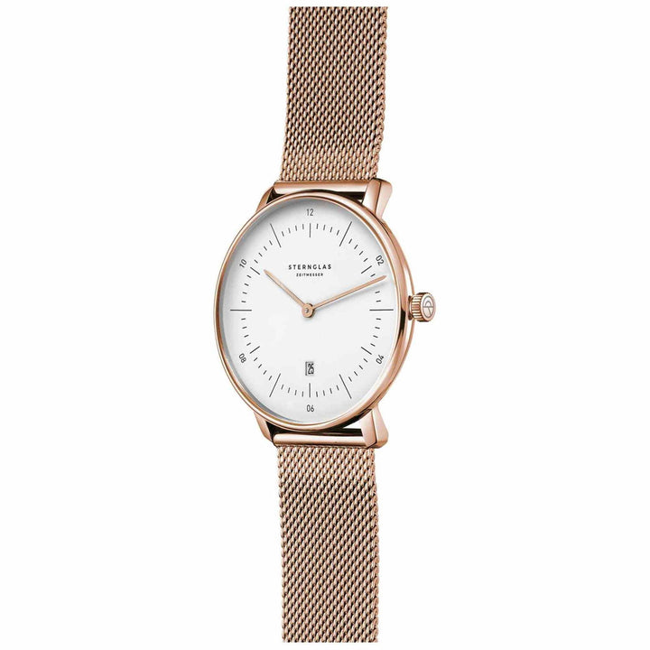 Sternglas S01-ND13-MI09 Women's Naos XS Rose Gold Mesh Wristwatch - H S Johnson