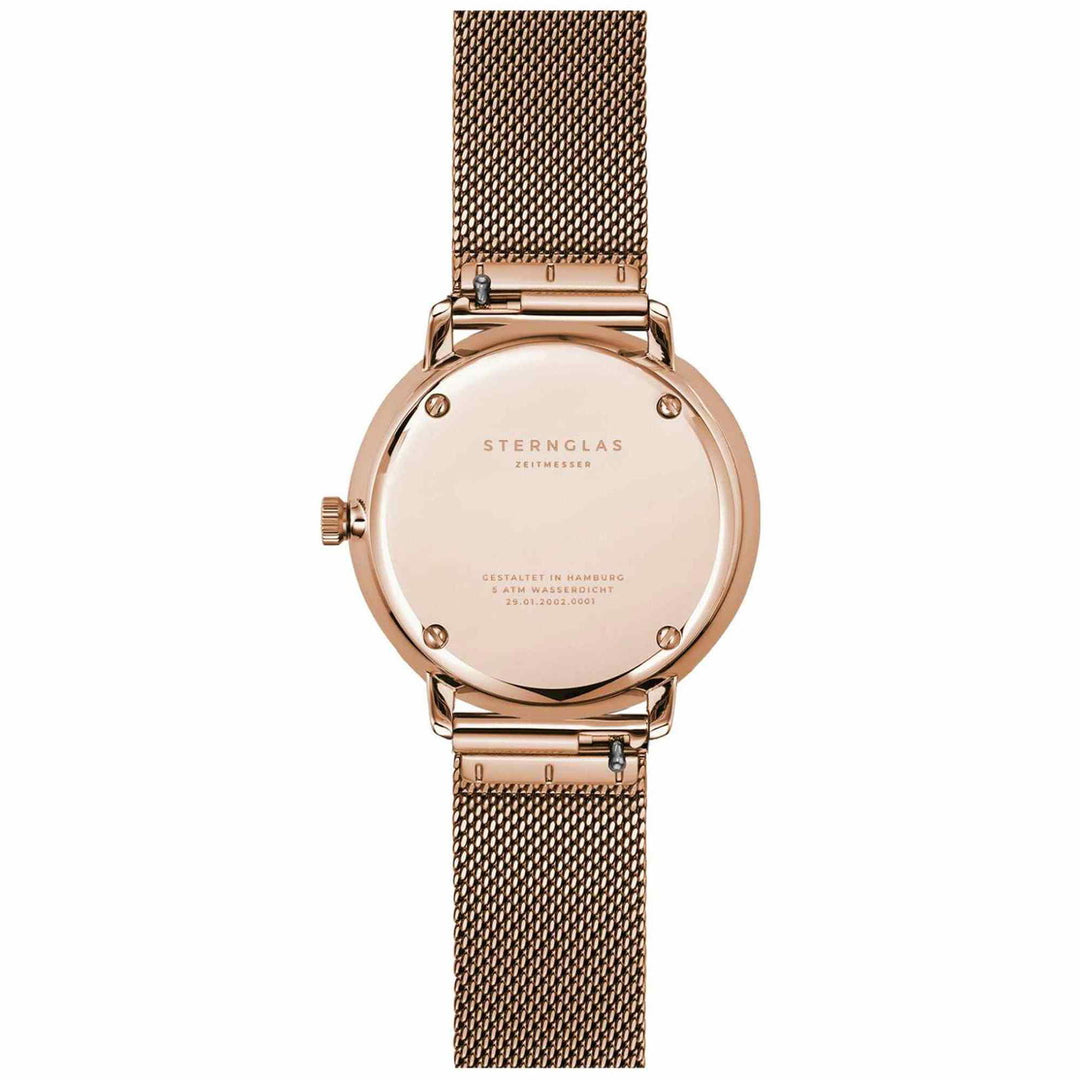 Sternglas S01-ND13-MI09 Women's Naos XS Rose Gold Mesh Wristwatch - H S Johnson