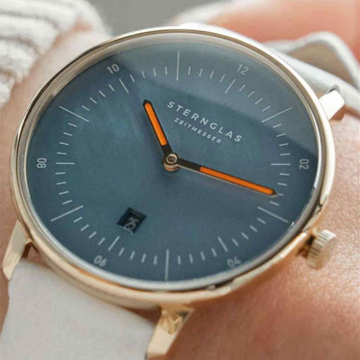 Sternglas S01-NDP07-KL13 Naos XS Edition Blue Mother of Pearl Wristwatch - H S Johnson