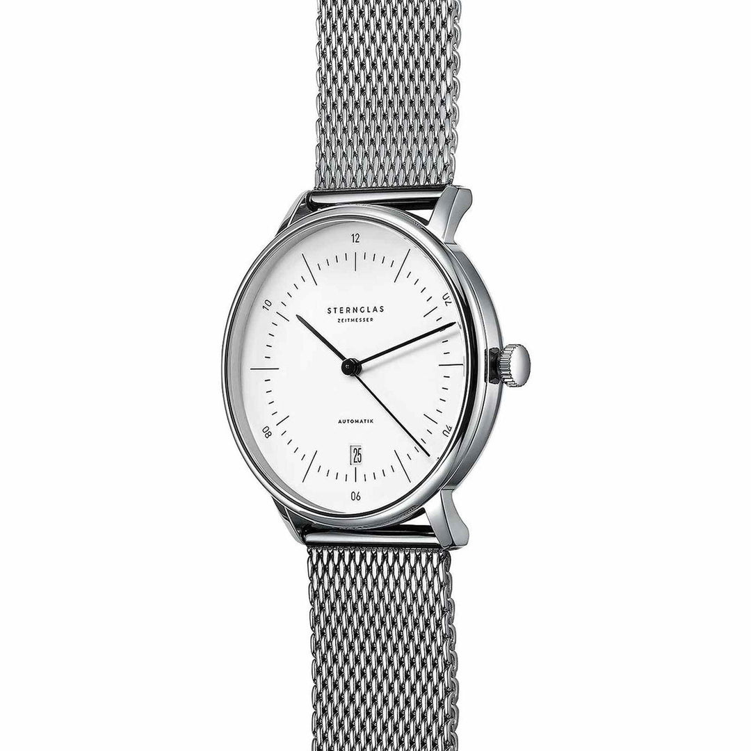 Sternglas S02-NA01-MI04 Men's Naos Automatic Mesh Strap Wristwatch - H S Johnson