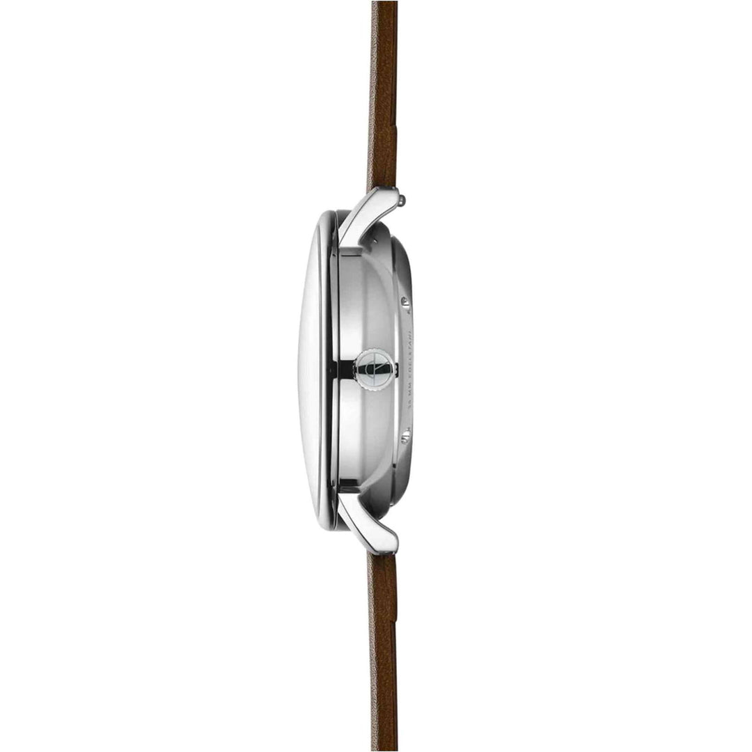Sternglas S02-NA01-PR04 Men's Naos Automatic Brown Leather Strap Wristwatch - H S Johnson