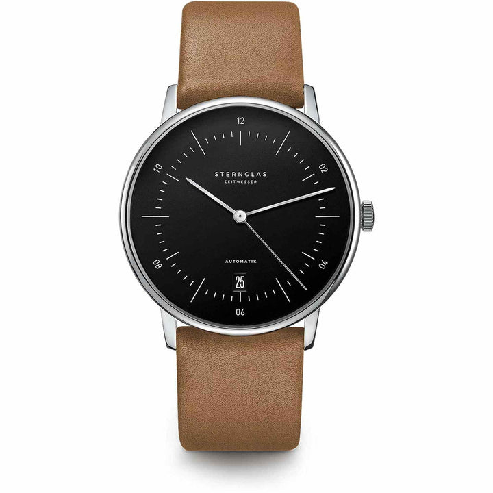 Sternglas S02-NA03-PR01 Men's Naos Automatic Brown Strap Wristwatch - H S Johnson