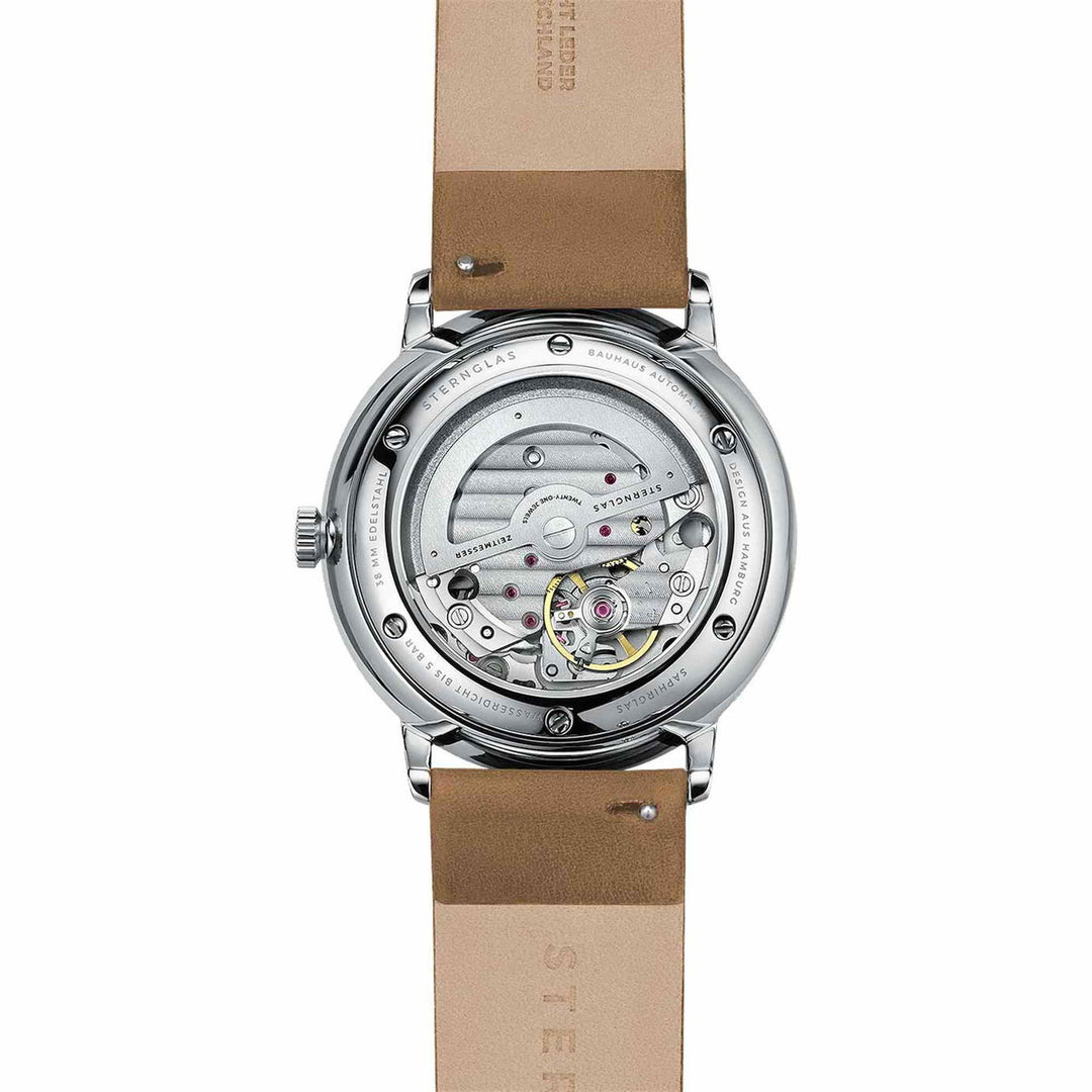 Sternglas S02-NA03-PR01 Men's Naos Automatic Brown Strap Wristwatch - H S Johnson