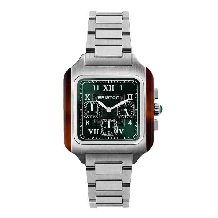 Briston Streamliner Kennedy - Chrono - Acier - Vert 261838.SA.T.10.SB Watch