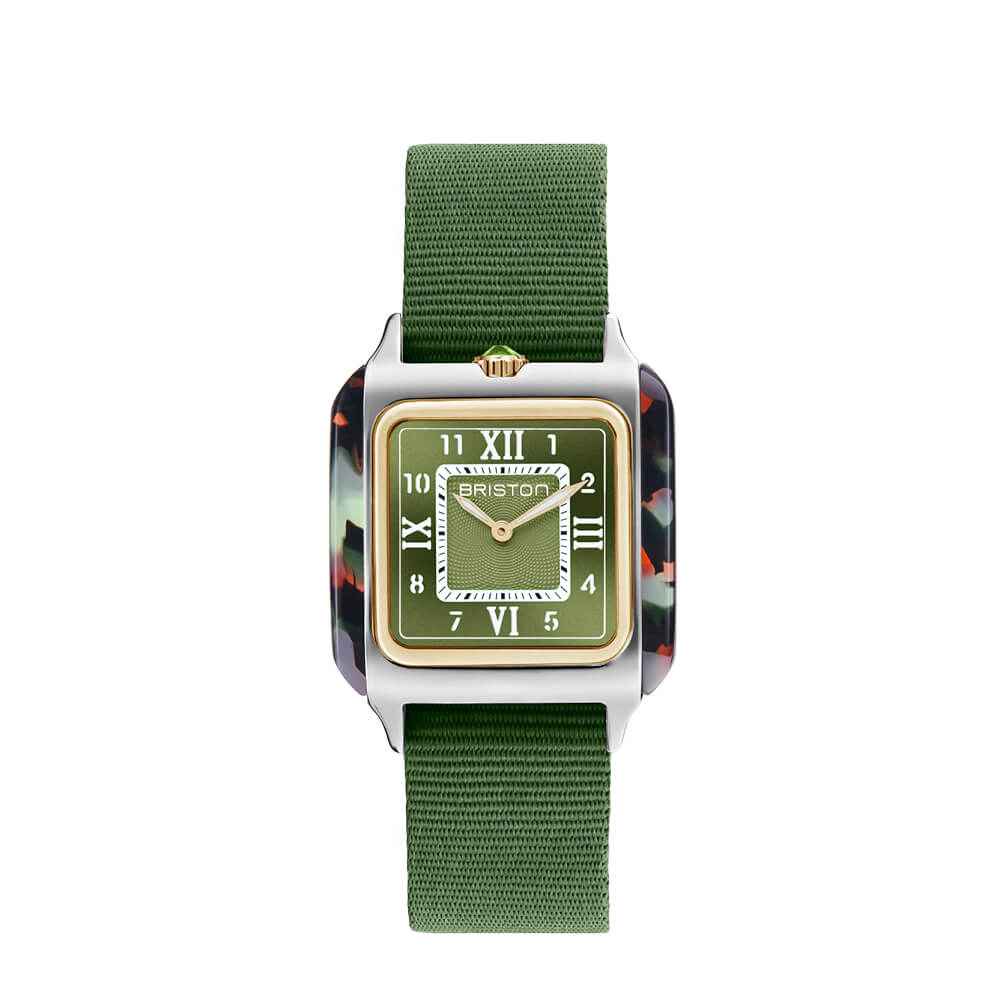 Briston Streamliner Kennedy Spring -  HM - Gold - Vert olive 262030.PYA.UG.26.NOL Watch