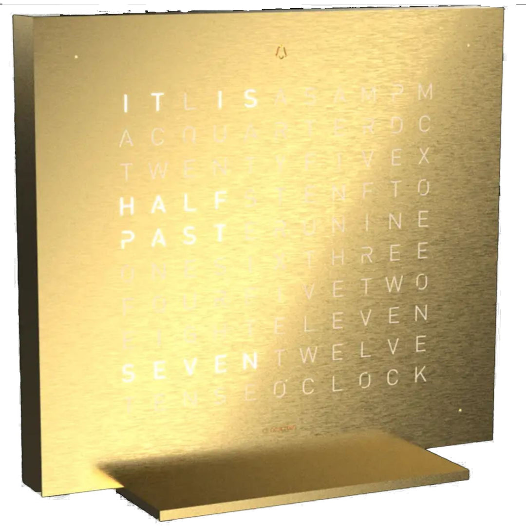 Qlocktwo T4GENGD-UK Earth 13.5 Golden Legend Collection Desk Clock