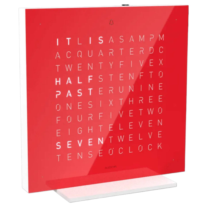 Qlocktwo T4PENCC-UK Earth 13.5 Pure Cherry Cake Collection Desk Clock