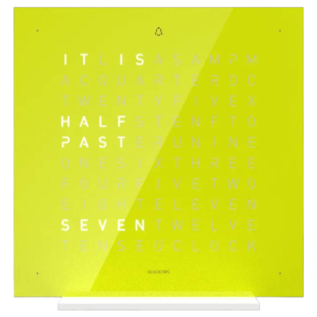 Qlocktwo T4PENLJ-UK Earth 13.5 Pure Lime Juice Collection Desk Clock