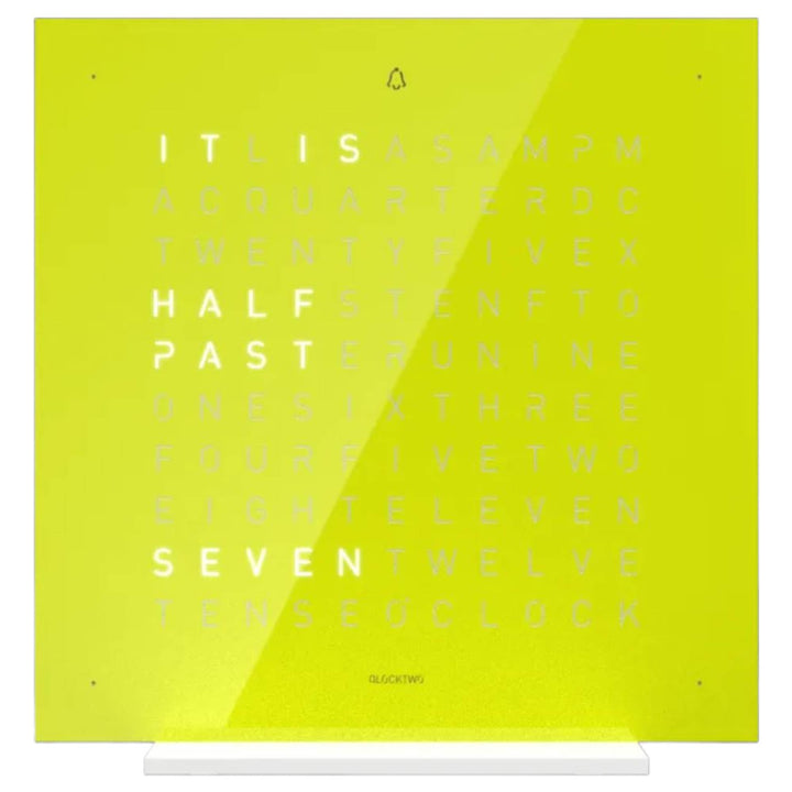 Qlocktwo T4PENLJ-UK Earth 13.5 Pure Lime Juice Collection Desk Clock