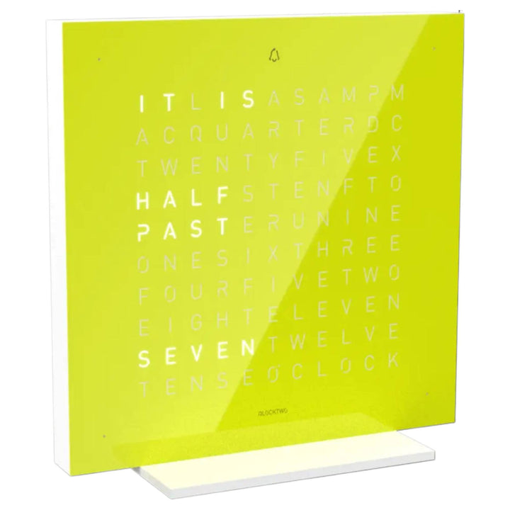 Qlocktwo T4PENLJ-UK Earth 13.5 Pure Lime Juice Collection Desk Clock