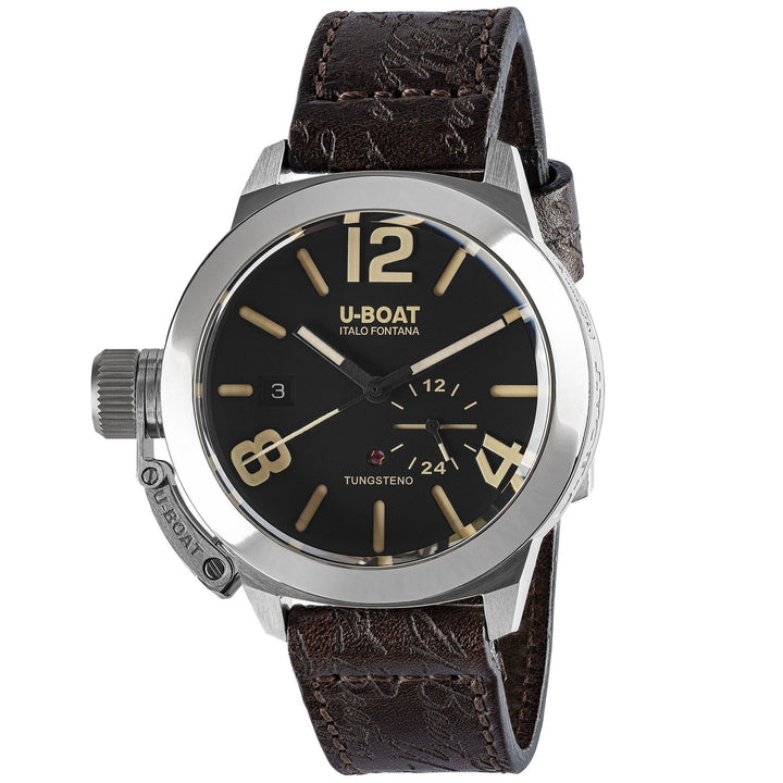 U-Boat 8893 Classico 42 Tungsten Dark Brown Strap Wristwatch - H S Johnson