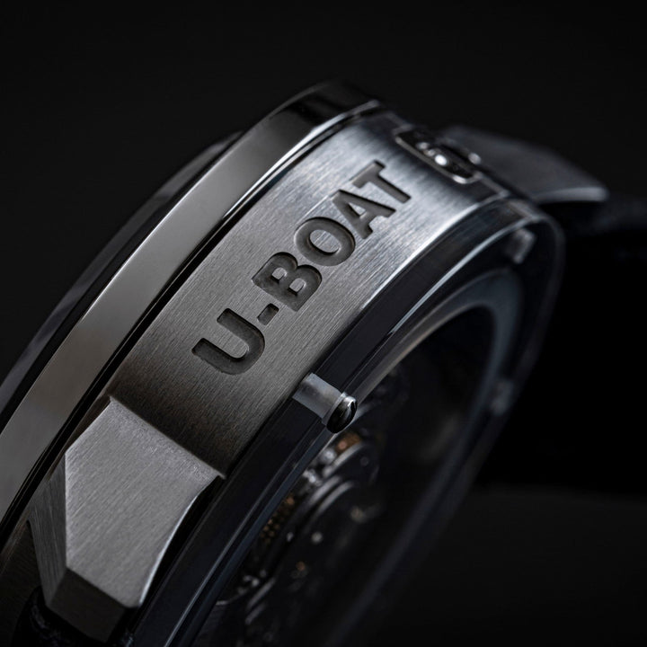 U-Boat 8893 Classico 42 Tungsten Dark Brown Strap Wristwatch - H S Johnson