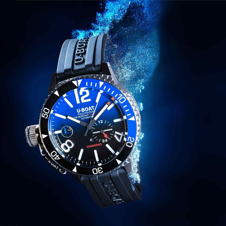U-Boat 9519 Sommerso Ceramic Blue Wristwatch - H S Johnson