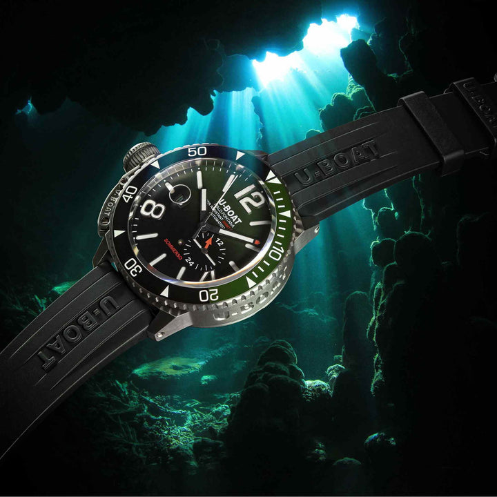 U-Boat 9520 Sommerso Ceramic Green Wristwatch - H S Johnson