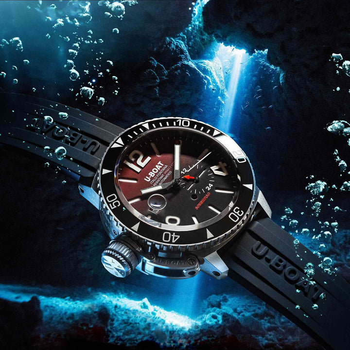 U-Boat 9521 Sommerso Ceramic Bordeaux Wristwatch - H S Johnson