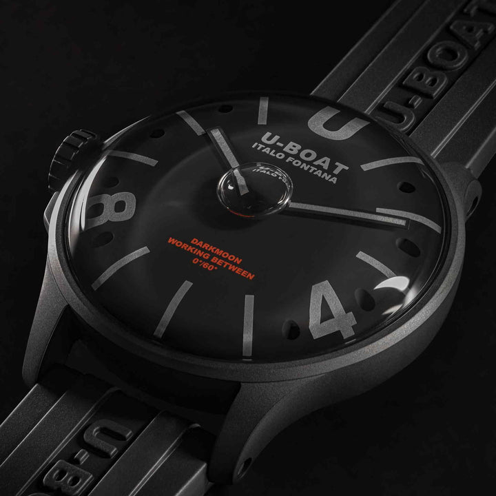 U-Boat 9544 Darkmoon 44mm Black Curved PVD Wristwatch - H S Johnson