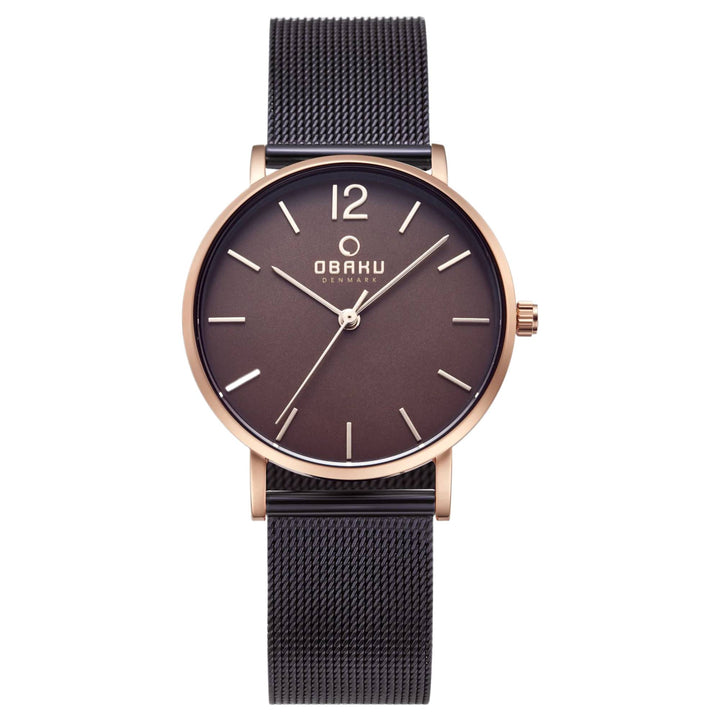 Obaku V197LXVNMN Women's Mark Lille-Walnut Watch