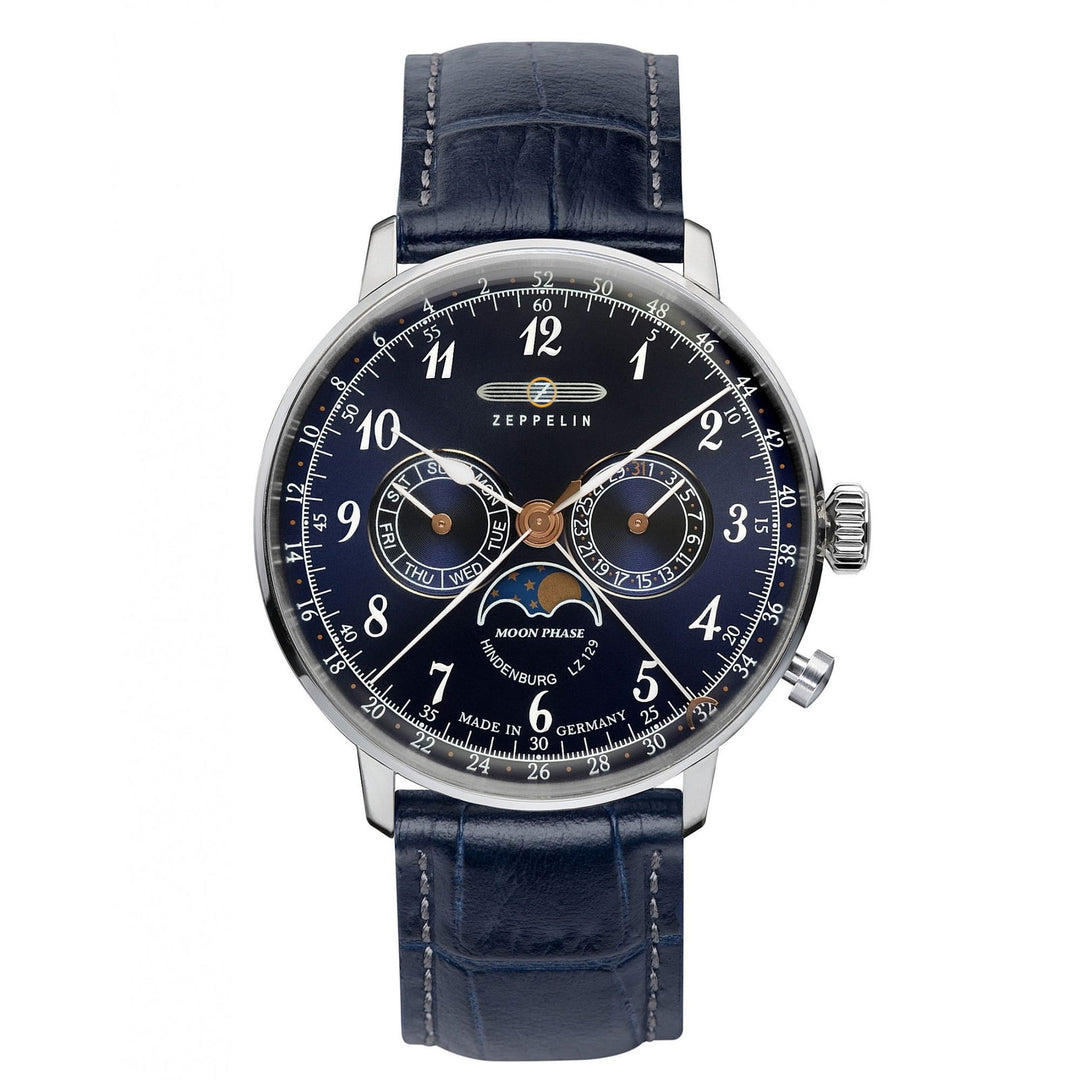 Zeppelin 7036-3 Hindenburg LZ 129 Blue Dial Wristwatch - H S Johnson