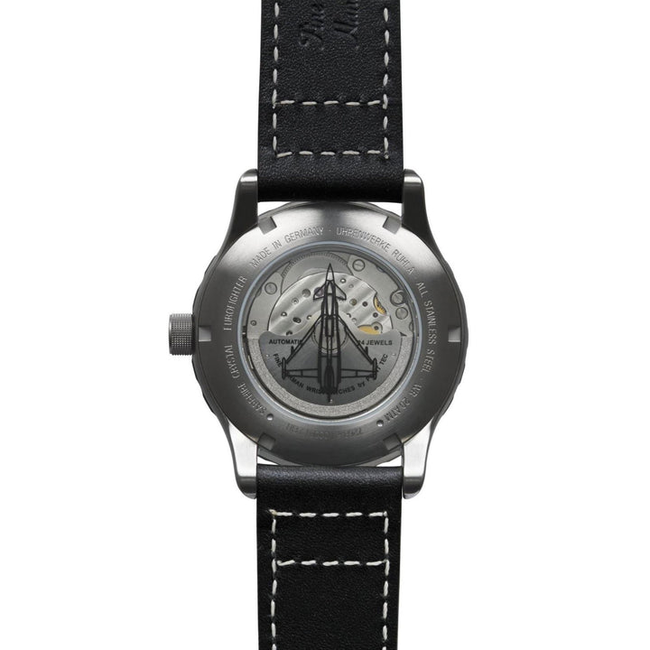 Zeppelin 7268-5 Eurofighter Typhoon Leather Strap Wristwatch - H S Johnson