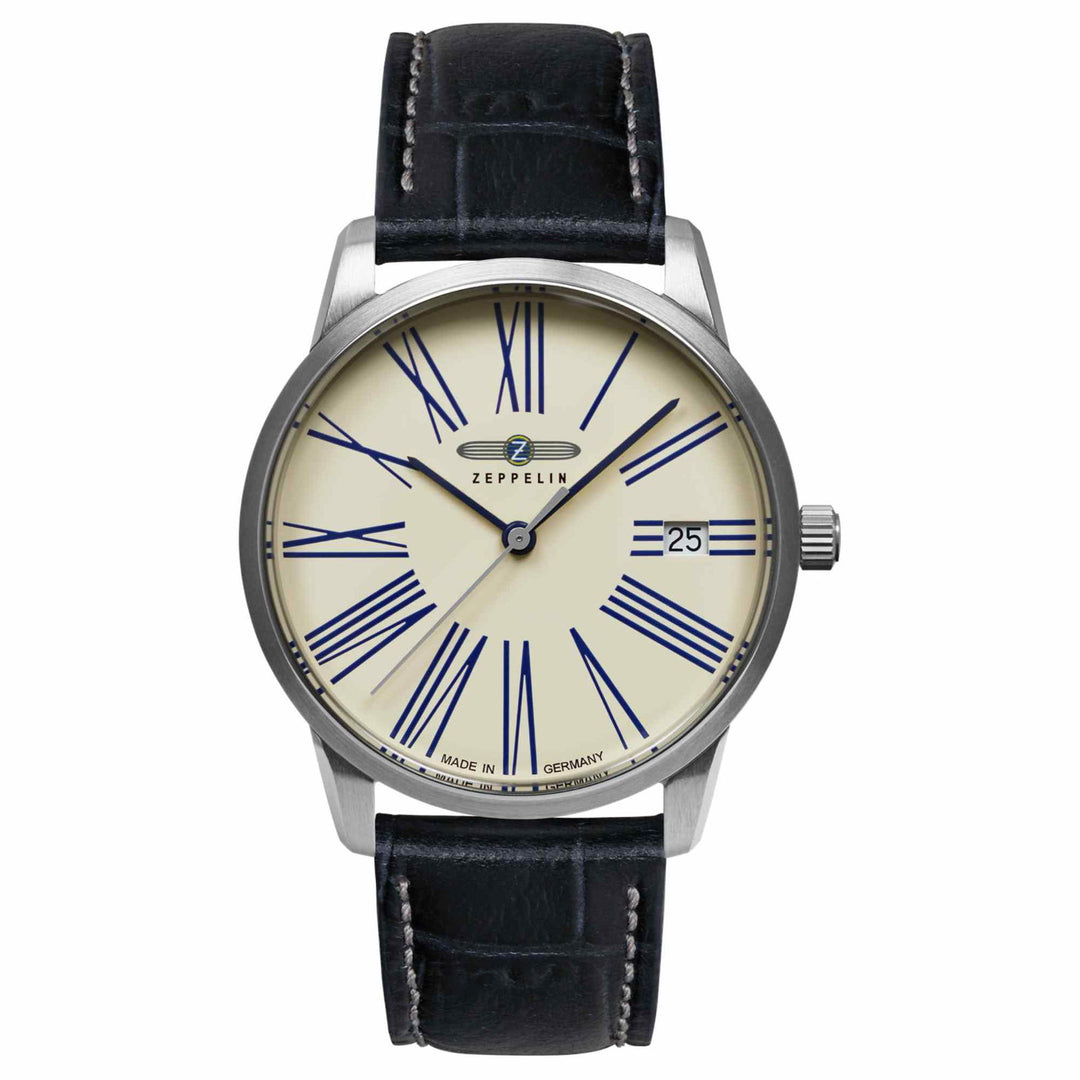 Zeppelin 8345-1 Women's Flatline Black Strap Wristwatch - H S Johnson