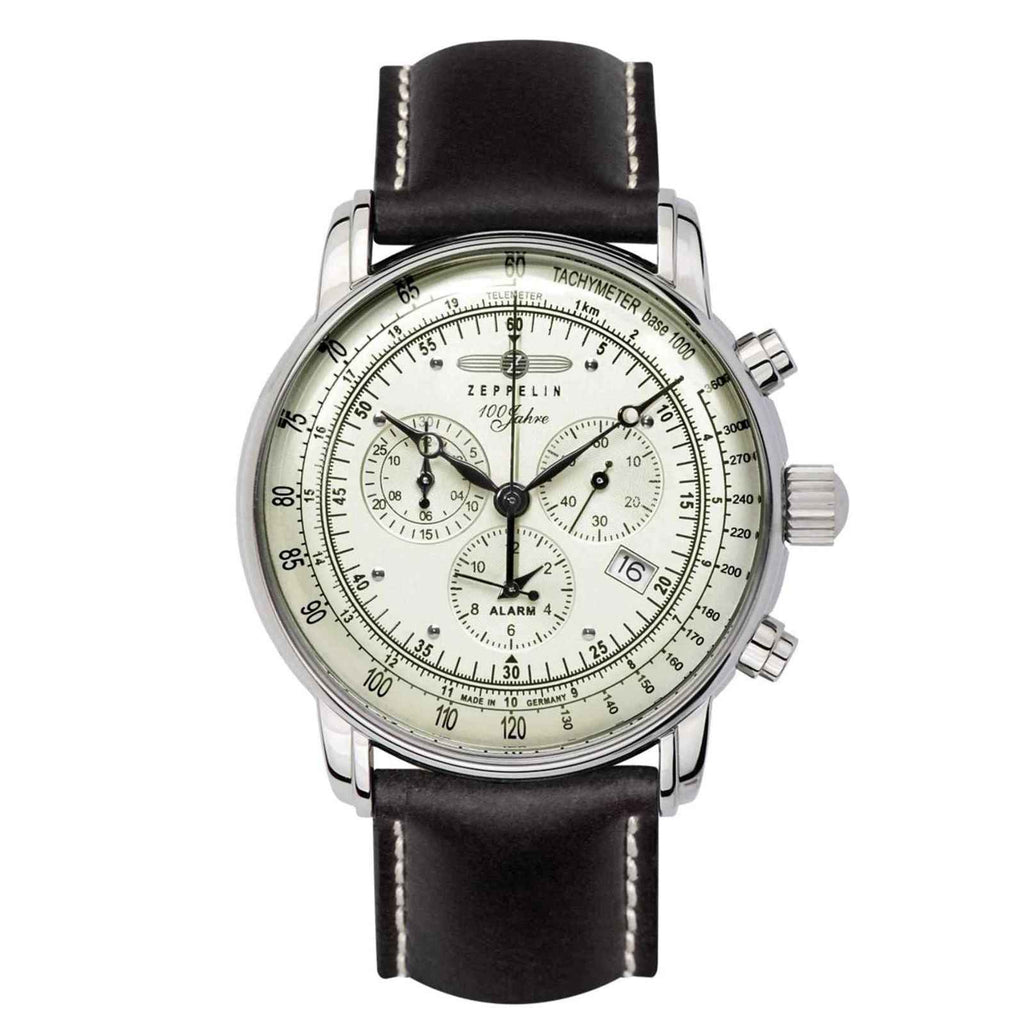 8680 3 Tone Dial Chronograph Watch