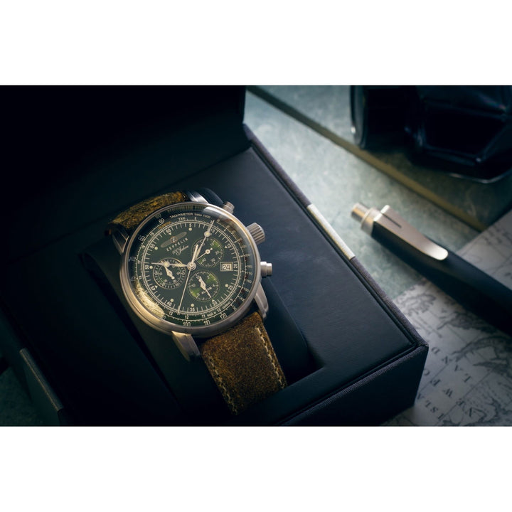 Zeppelin 8680-4 100 Years Green Dial Chronograph Wristwatch - H S Johnson