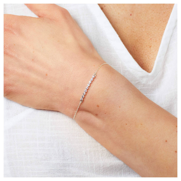 Laura Ashley B5584M Alford Meadow Light Amethyst Bracelet Sterling Silver