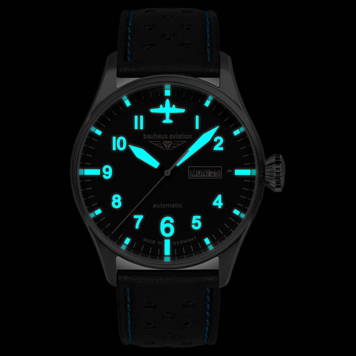 Bauhaus Aviation 27663 Tornado Day Date Automatic Watch