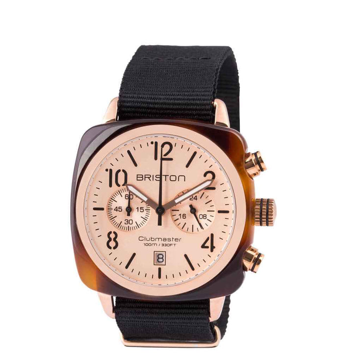 Briston Clubmaster Classic - Chrono - Gold - Or Rose 14140.PRA.T.6.NB Watch