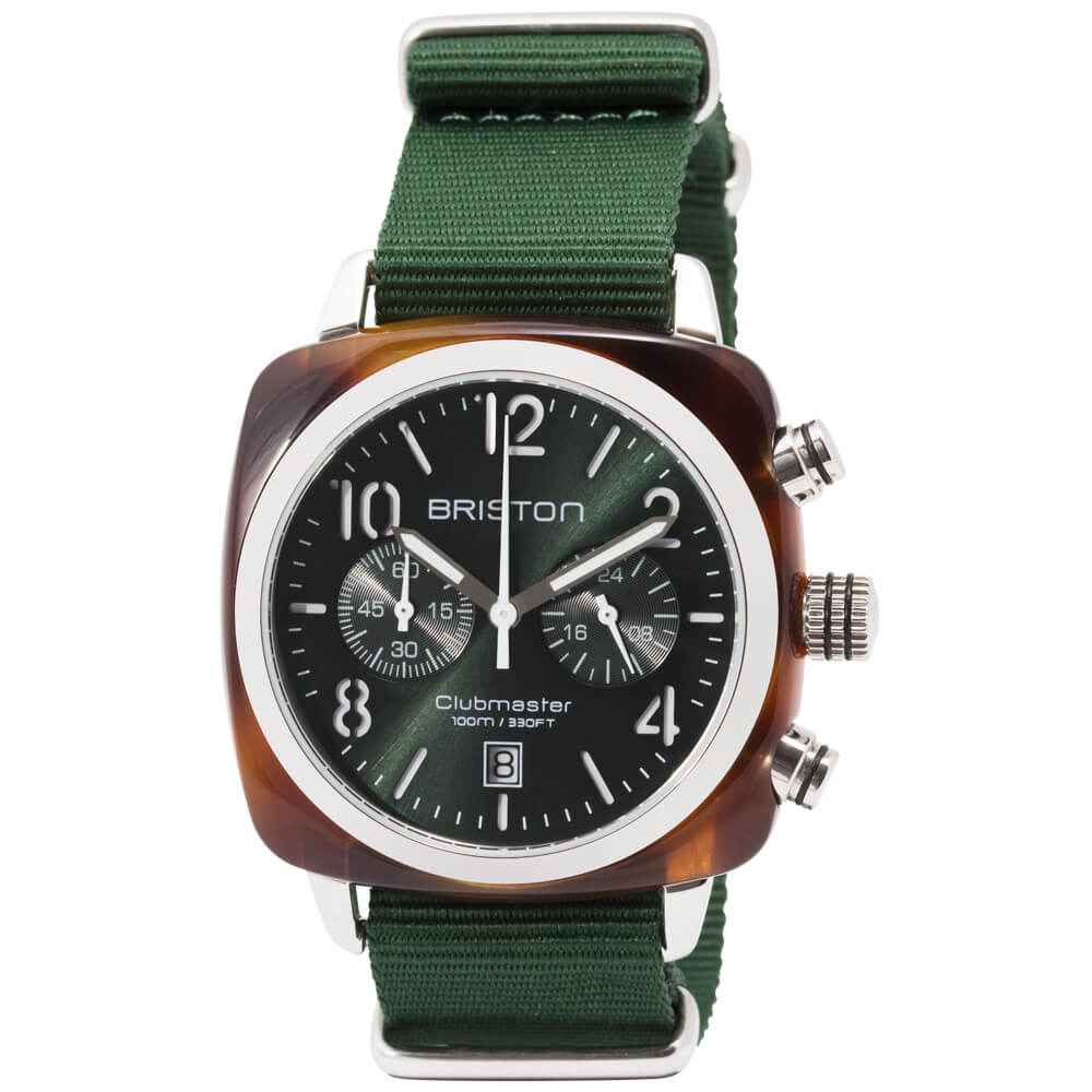 Briston Clubmaster Classic - Chrono - Vert anglais 15140.SA.T.10.NBG Watch