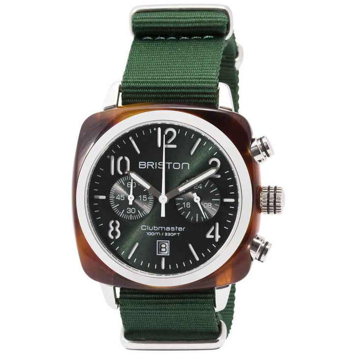 Briston Clubmaster Classic - Chrono - Vert anglais 15140.SA.T.10.NBG Watch