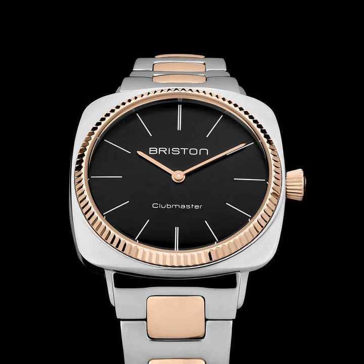 Briston Clubmaster Elegant - Acier - Gold - Noir 22937.RGS.E.1.SB Watch