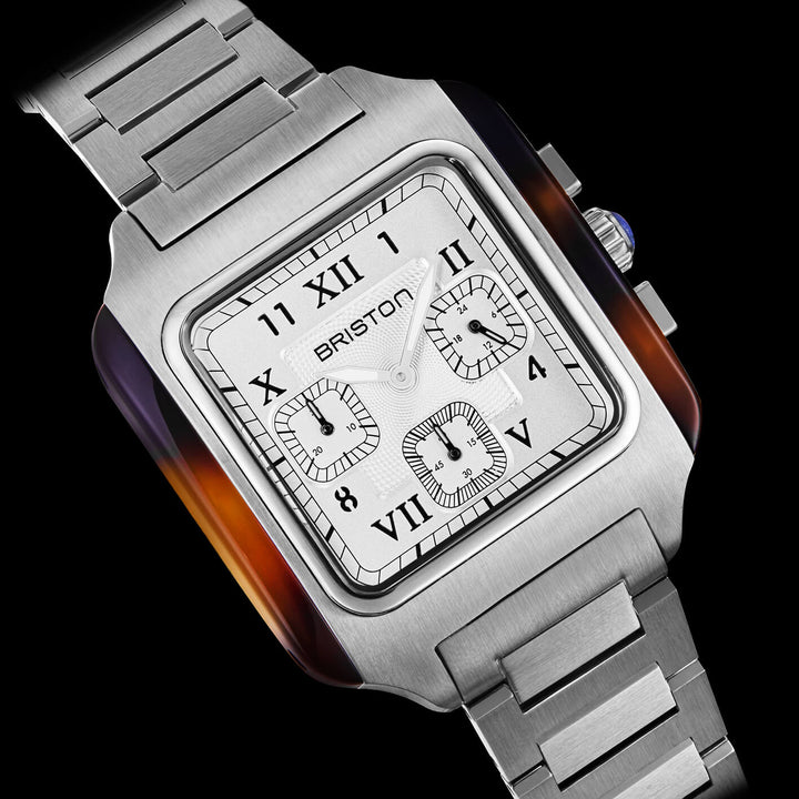 Briston Streamliner Kennedy - Chrono - Acier - Blanc 261838.SA.T.2.SB Watch