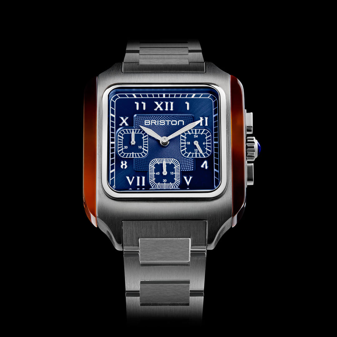 Briston Streamliner Kennedy - Chrono - Acier - Bleu 261838.SA.T.9 SB Watch