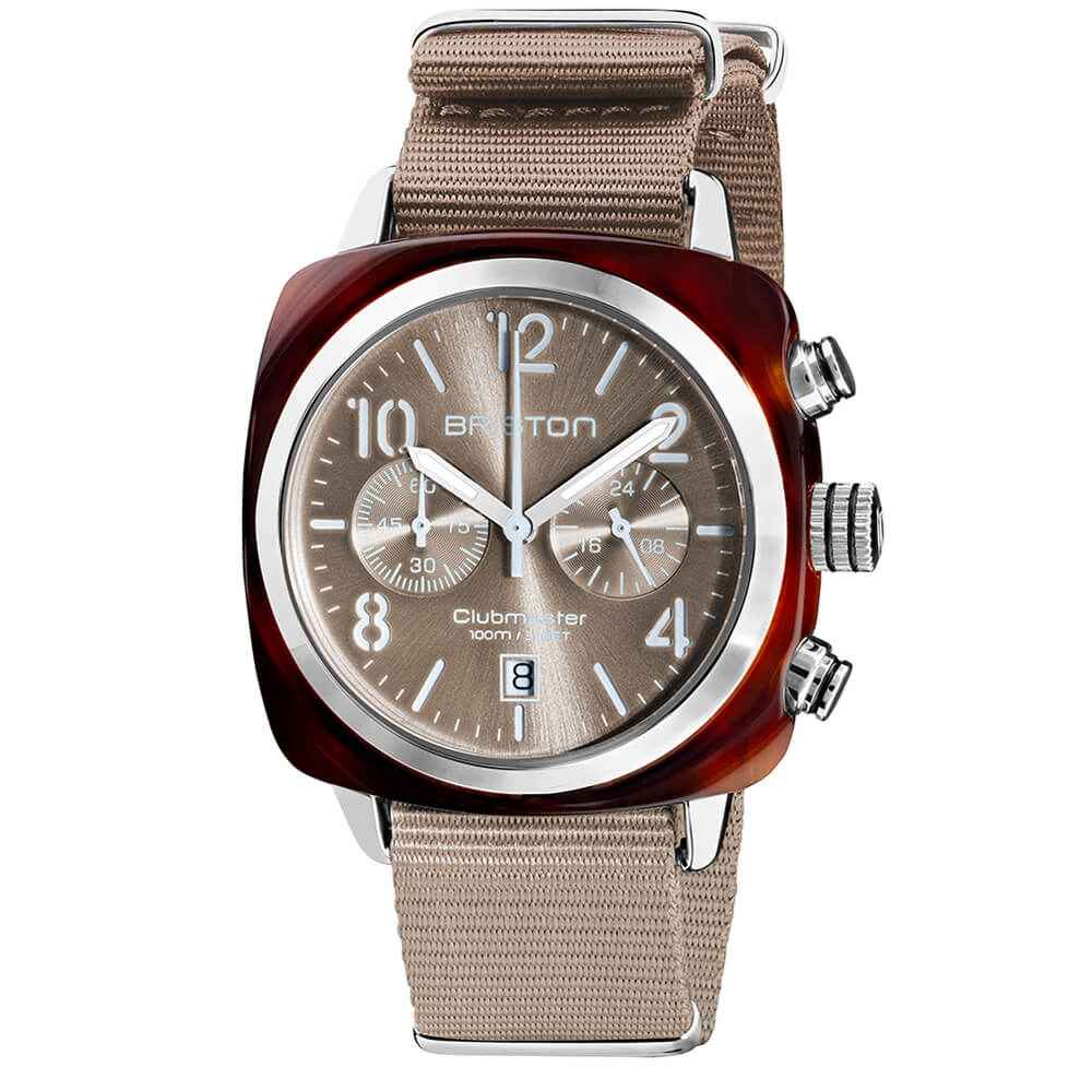 Briston Clubmaster Classic - Chrono - Gris Taupe 19140.SA.T.30.NT Watch
