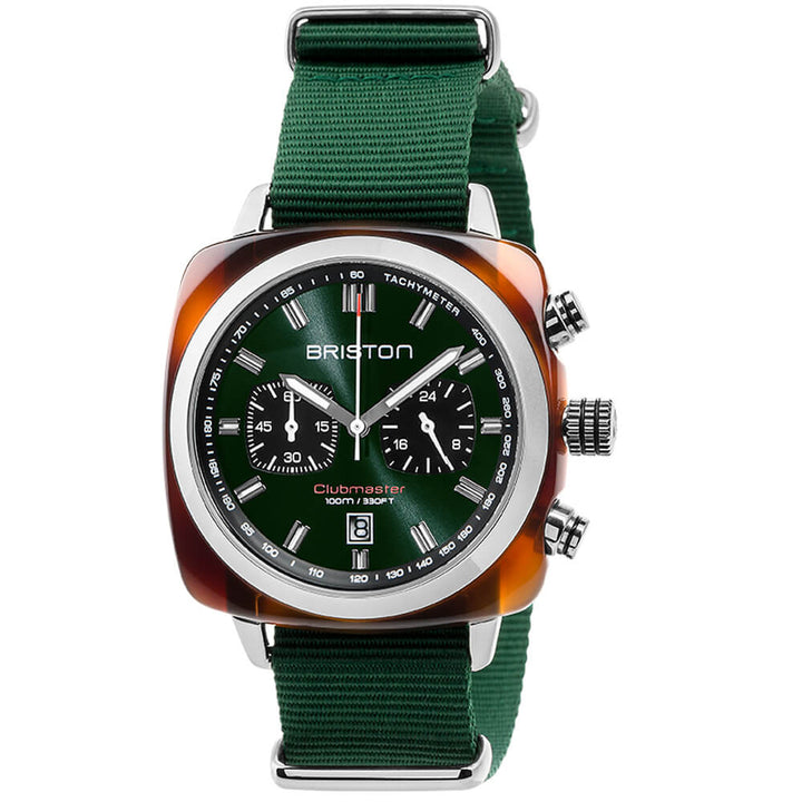 Briston Clubmaster Sport - Chrono - Vert anglais 17142.SA.TS.10.NBG Watch