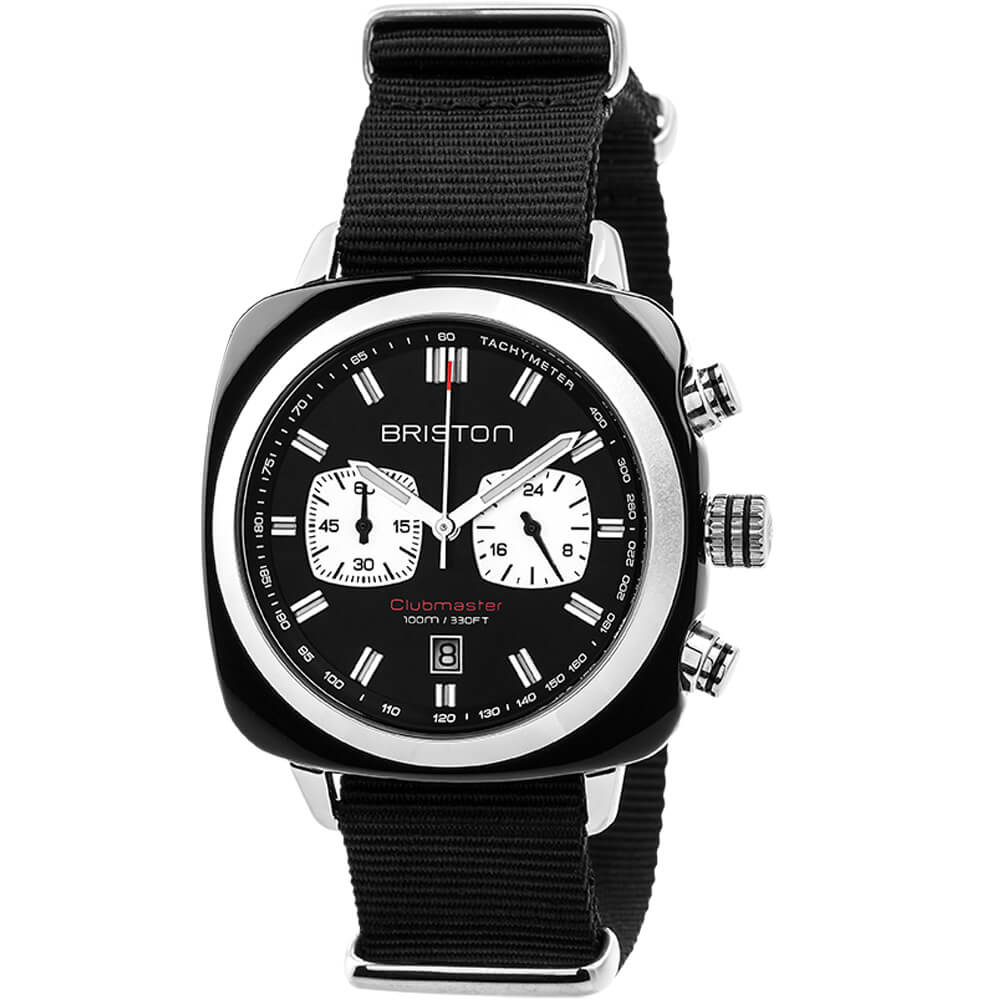 Briston Clubmaster Sport Acétate noir - Chrono - Noir 17142.SA.BS.1.NB Watch