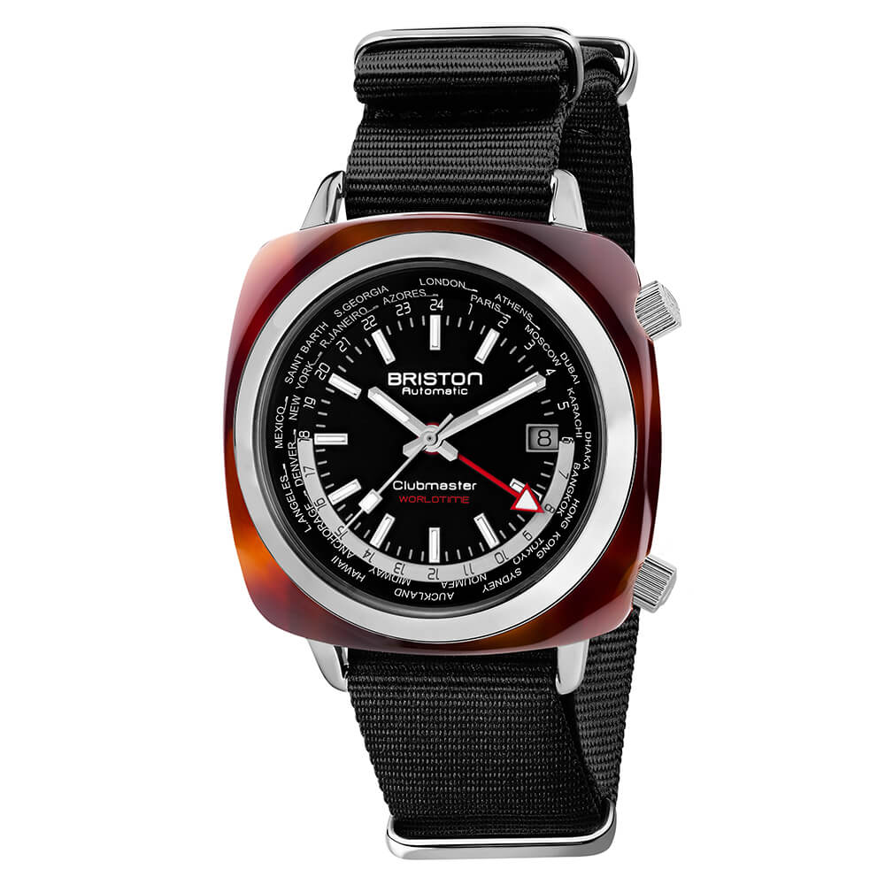 Briston Clubmaster Traveler Worldtime - Noir 20842.SA.TW.1.NB Watch
