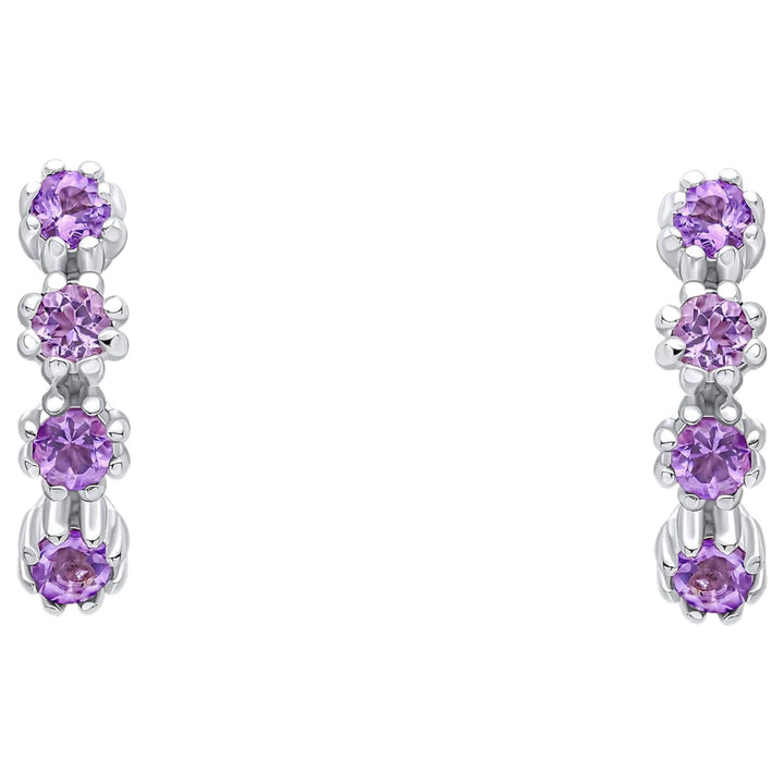 Laura Ashley E6612M Alford Meadow Light Amethyst Earrings Sterling Silver