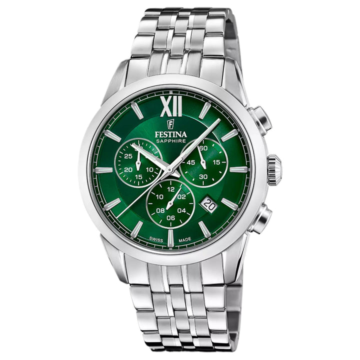 Festina Swiss Made F20040/3 Men's Analogue Quartz Chronograph Watch