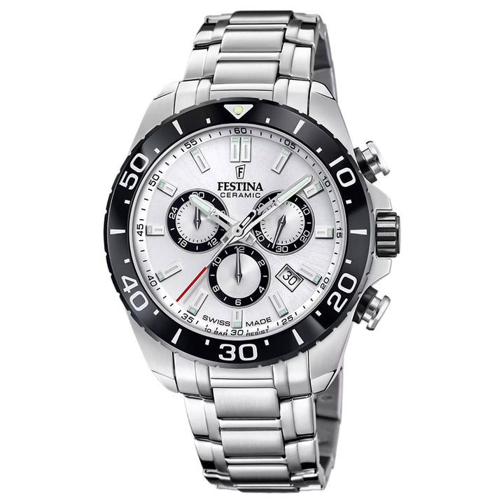 Festina Swiss Made F20042/1 Men's Ceramic Analogue Quartz Chronograph Watch