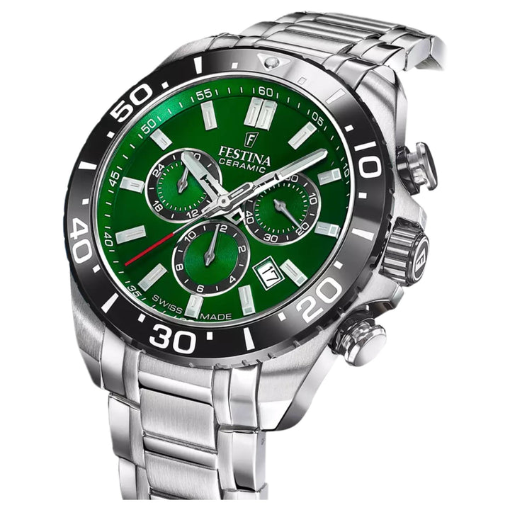 Festina Swiss Made F20042/3 Men's Ceramic Analogue Quartz Chronograph Watch