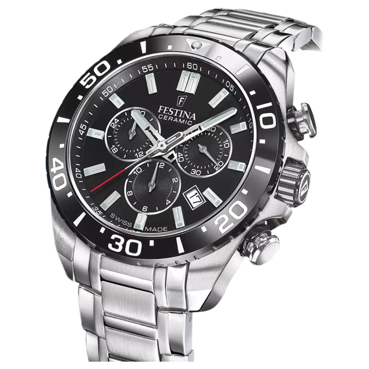 Festina Swiss Made F20042/4 Men's Ceramic Analogue Quartz Chronograph Watch