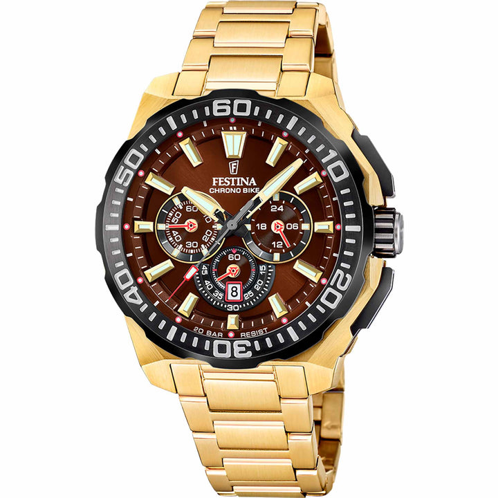 Festina F20727/3 Men's Chrono Bike Steel Bracelet Wristwatch