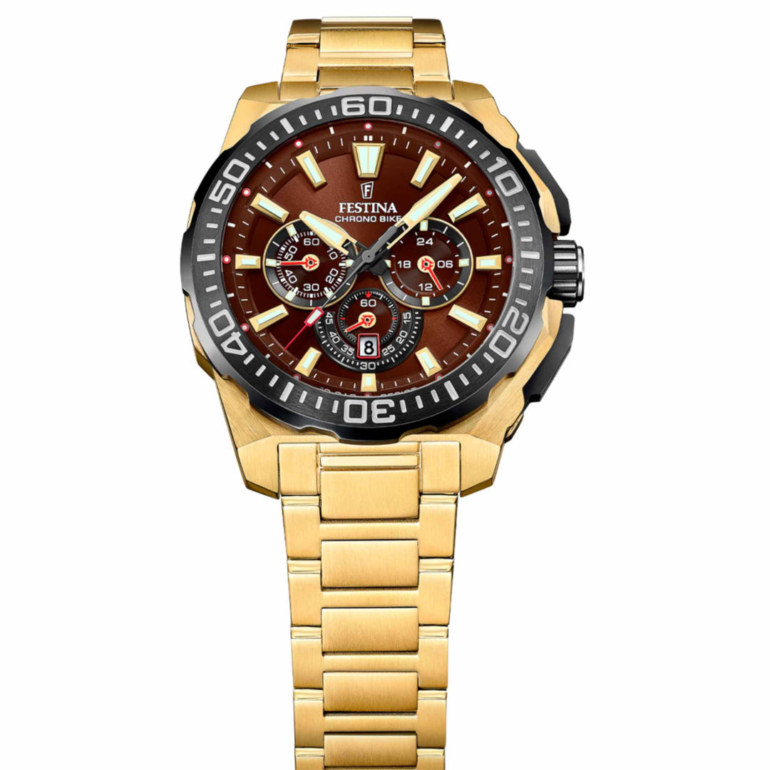 Festina F20727/3 Men's Chrono Bike Steel Bracelet Wristwatch