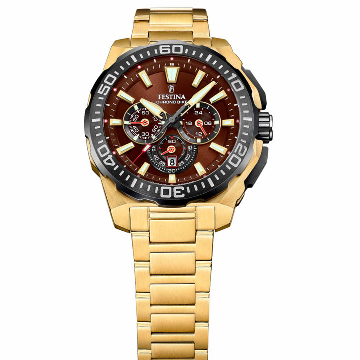Festina F20727/3 Men's Chrono Bike Steel Bracelet Wristwatch