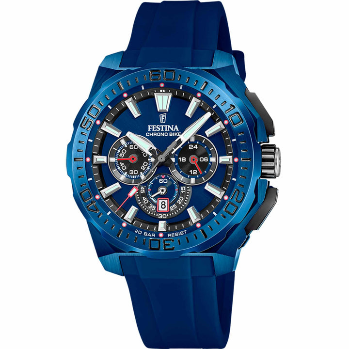 Festina F20729/1 Men's Chrono Bike Steel Bracelet Wristwatch