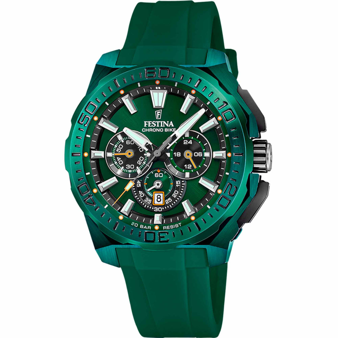 Festina F20730/1 Men's Chrono Bike Steel Bracelet Wristwatch